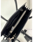 Saint Laurent Sac De Jour Embellished Patches Baby Black Leather Shoulder Bag