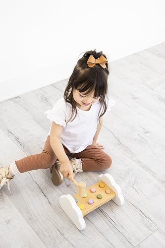 Montessori Hammer Bench &amp; Wooden Pounding Toy for Toddlers