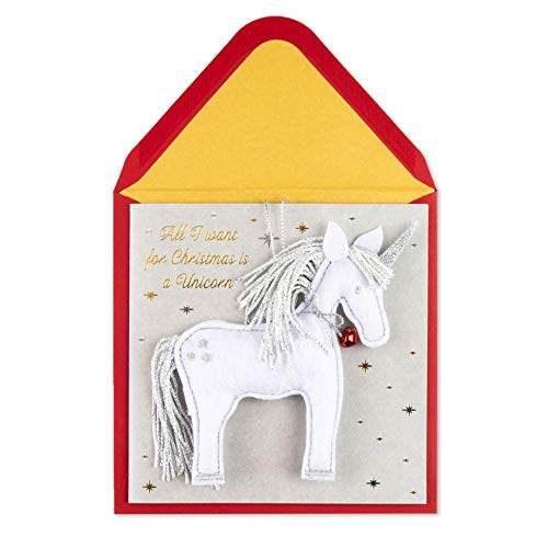Papyrus Unicorn Christmas Card