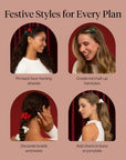 KITSCH Mini Claw Clip Christmas Set