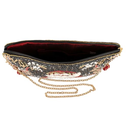 Mary Frances Magic Santa Beaded Embroidered Purse