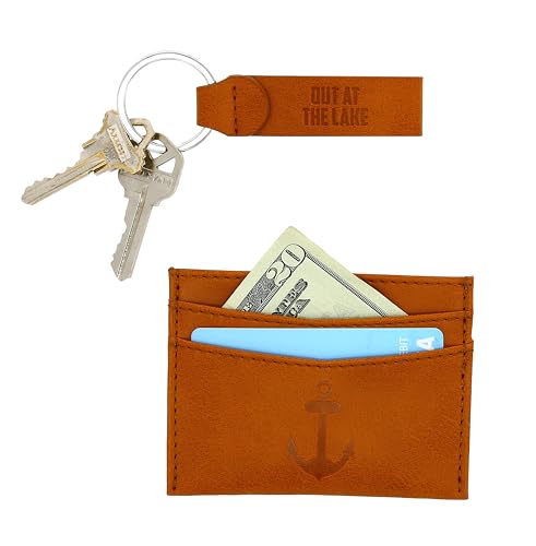 Out At The Lake Wallet And  Keychain Set