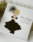 s.e. hagarman Posh Christmas Is It Too Late Christmas  Card