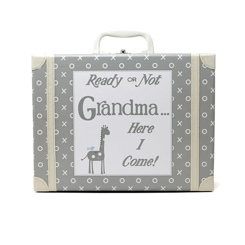 Ready Or Not Grandma Here I Come Gray Suitcase