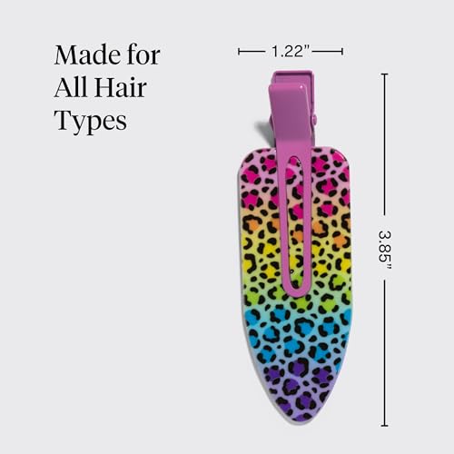 Lisa Frank X KITSCH Xl Rainbow Leopard Creaseless Clips