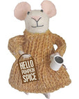 Hello Pumpkin Spice Mouse Critter Ornament