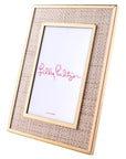 Lilly Pulitzer 4x6 Raffia Mat Picture Frame