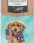 Patriotic Golden Dog Puzzle