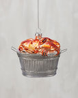 Glass Crab Bushel Ornament