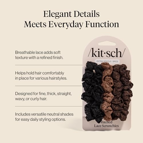 KITSCH Lace Scrunchie Set
