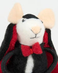 Dracula Mouse Critter Halloween Ornament