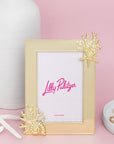 Lilly Pulitzer Coral 7x9 Picture Frame