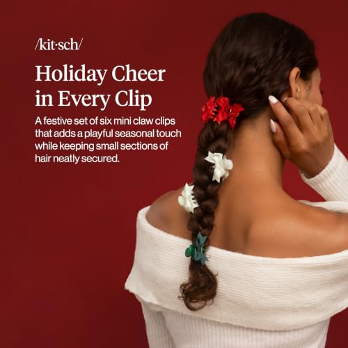 KITSCH Mini Claw Clip Christmas Set