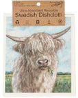 Highland Cows Duo Swedish Dishcloth