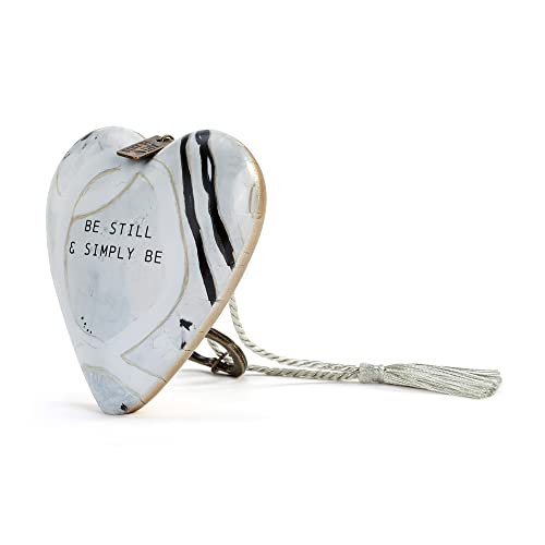 Be Still &amp; Simply Be Art Heart Ornament