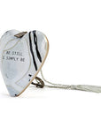 Be Still & Simply Be Art Heart Ornament