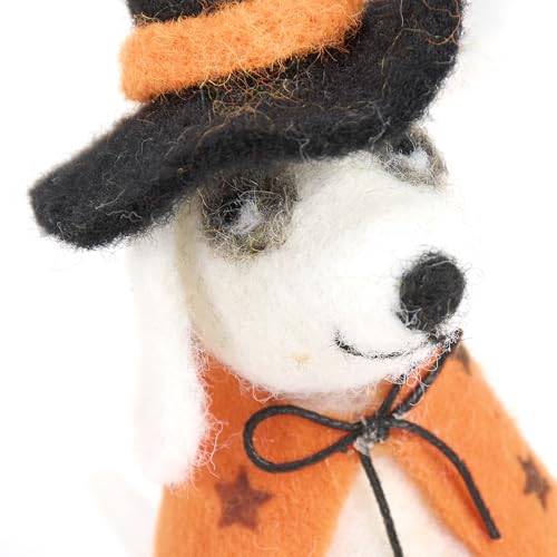 Dog Witch Crittter Halloween Ornament