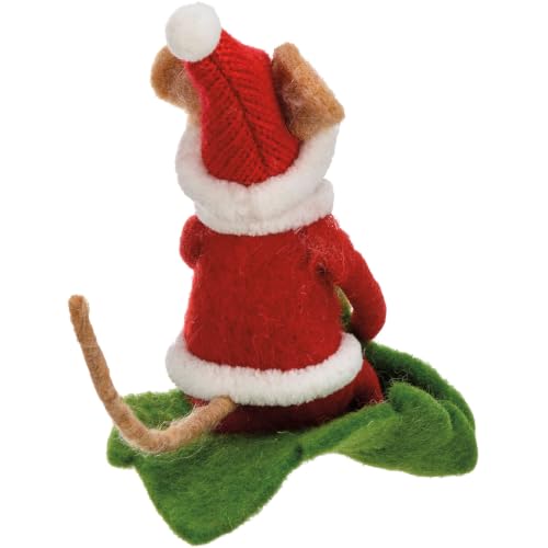 Santa Sled Mouse Critter Ornament