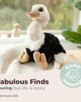 Bearington Baby Ollie Ostrich Stuffed Animal