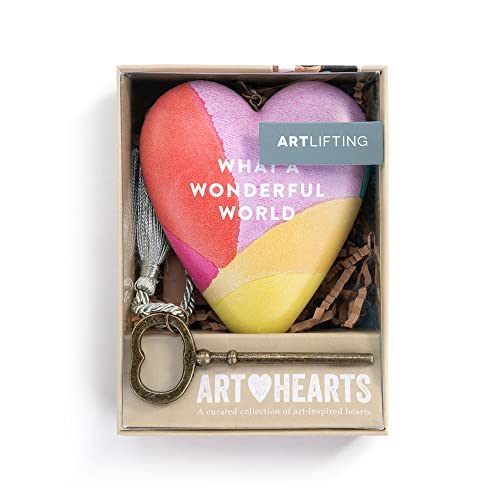What A Wonderful World Art Heart Ornament