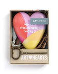 What A Wonderful World Art Heart Ornament
