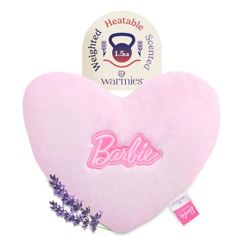 Warmies x Barbie Heart Plush Heating Pad