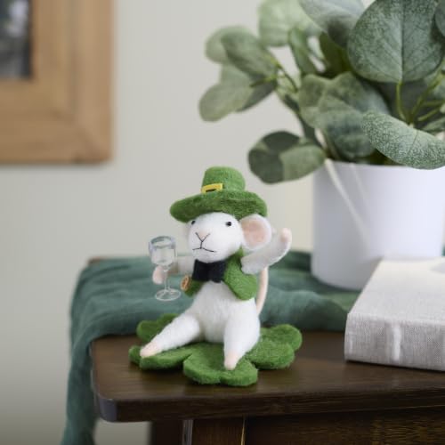 St. Paddy &amp; Shamrock Mouse Critter Ornament
