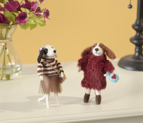Brown Dress Dalmation Dog Ornament