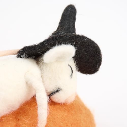 Sleepy Witch Mouse Critter Decor