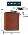 Out At The Beach Flask