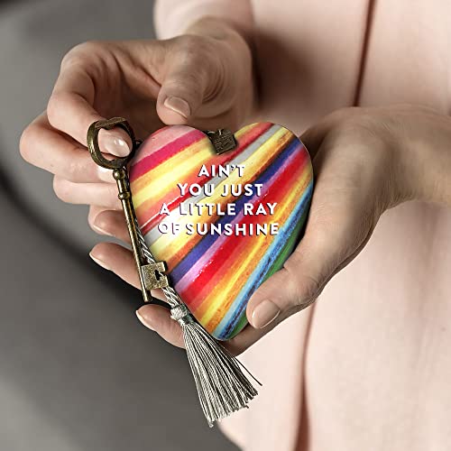 Ain't You Just A Little Ray Of Sunshine Art Heart Ornament