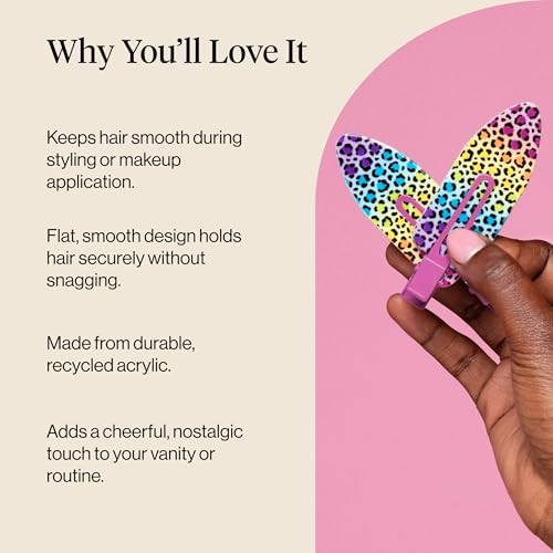 Lisa Frank X KITSCH Xl Rainbow Leopard Creaseless Clips