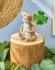 Shamrock Mouse Critter Ornament
