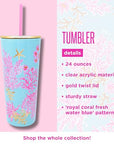 Lilly Pulitzer Royal Coral Tumbler