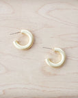 **Matte Gold Hoop Earring 200h