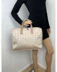 Chanel Canvas Nylon Travel Briefcase Attache Bag 