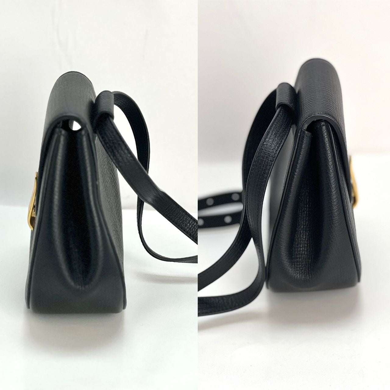 Bottega Veneta Palmellato Calfskin Rounded Black Belt Bag