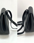 Bottega Veneta Palmellato Calfskin Rounded Black Belt Bag
