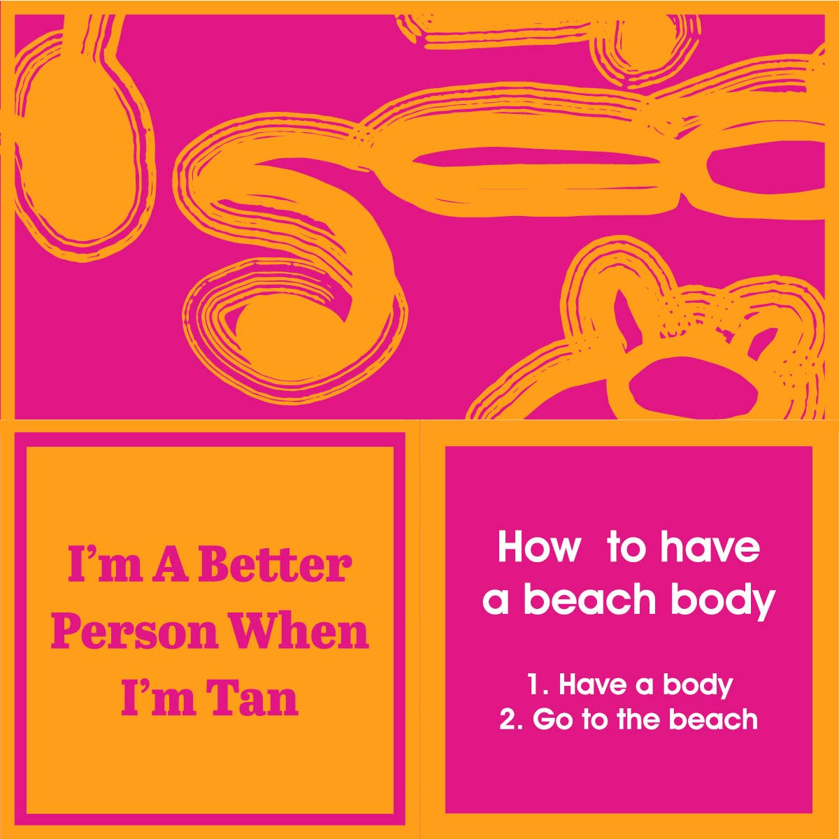 Drinks On Me Napkin - I'm A Better Person When I'm Tan