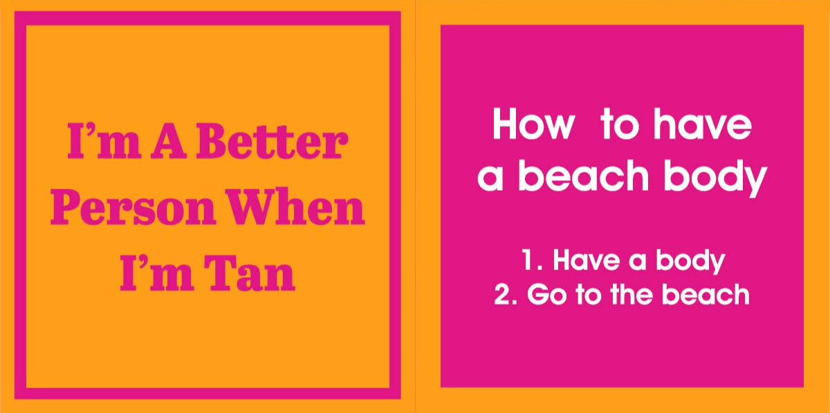 Drinks On Me Napkin - I'm A Better Person When I'm Tan
