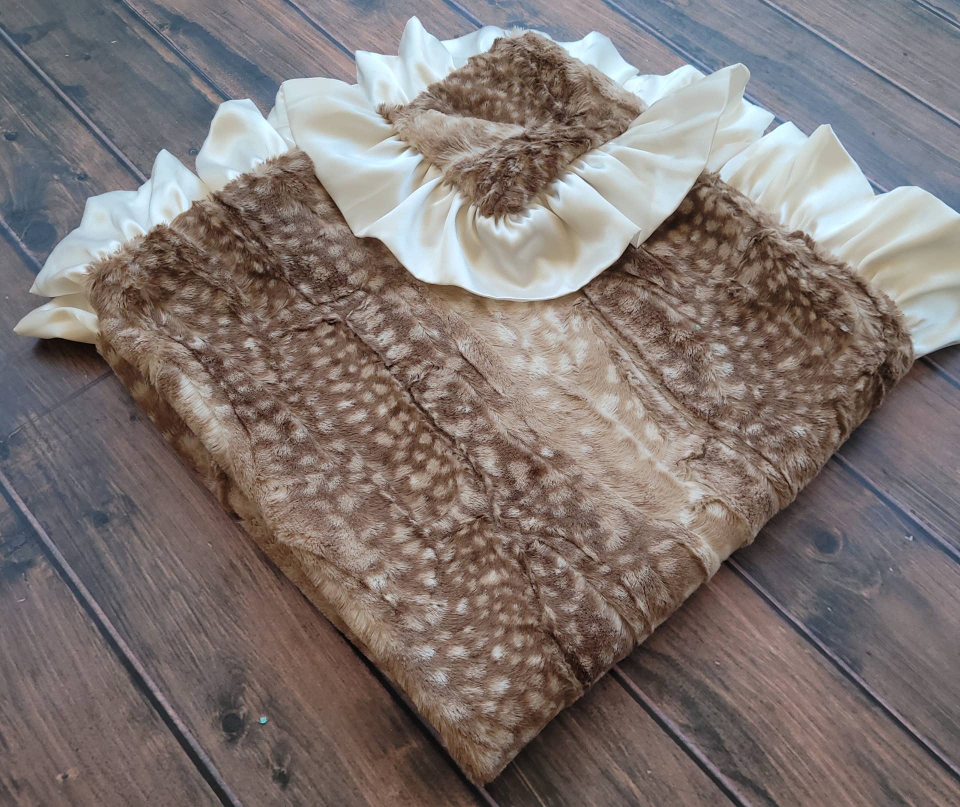 Doe Print Teether Blanket