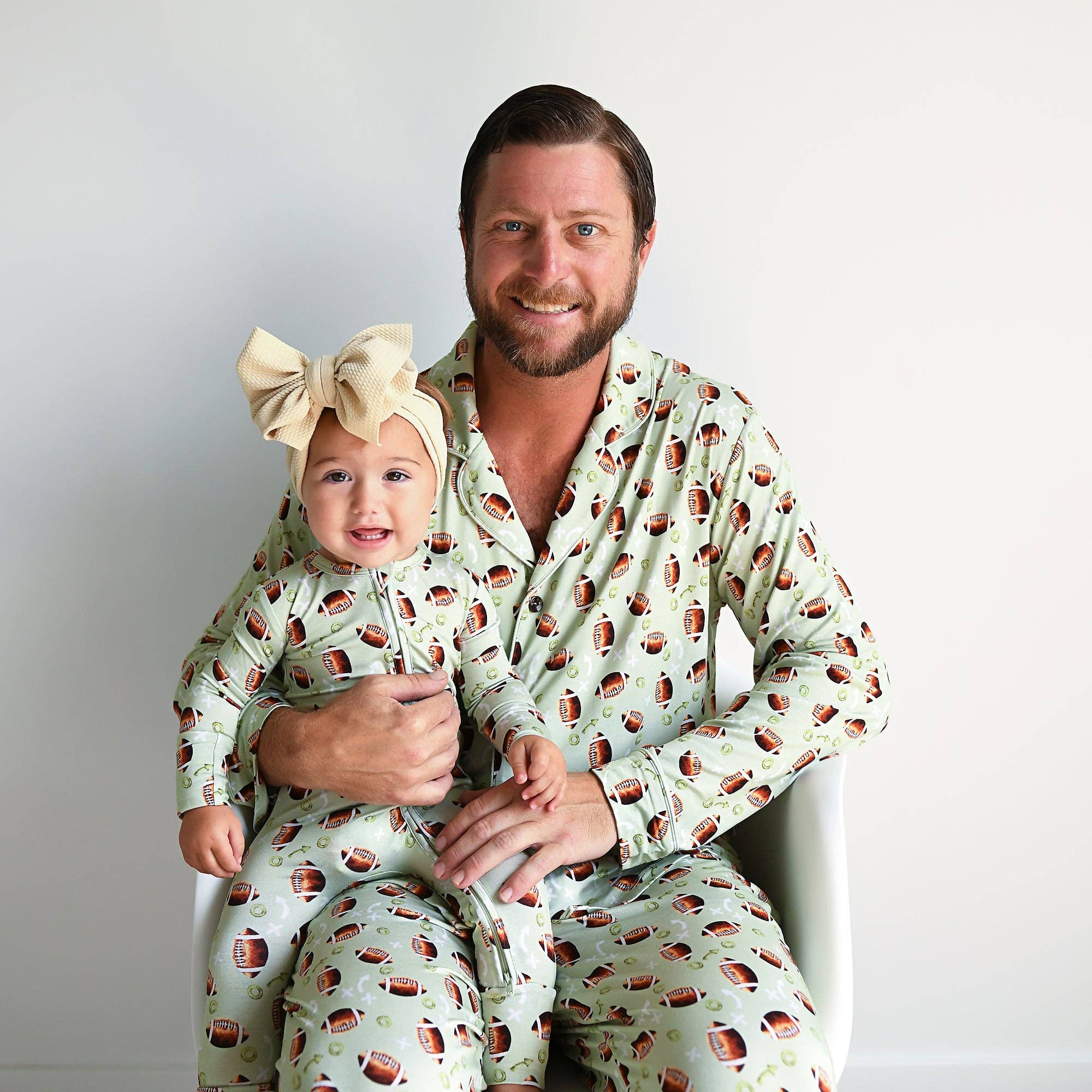 Bamboo Baby Pajama Sleepies Little Baby Zip Madden Football