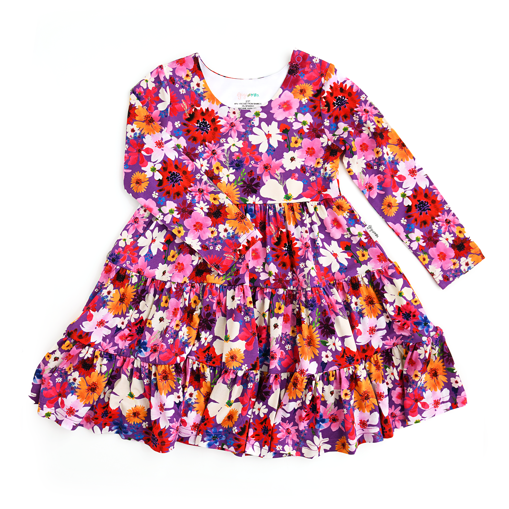 Kaia Swing Dress Bamboo Floral Dress Toddler