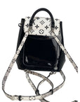 LOUIS VUITTON Hot Springs Backpack White Monogram and Patent Leather