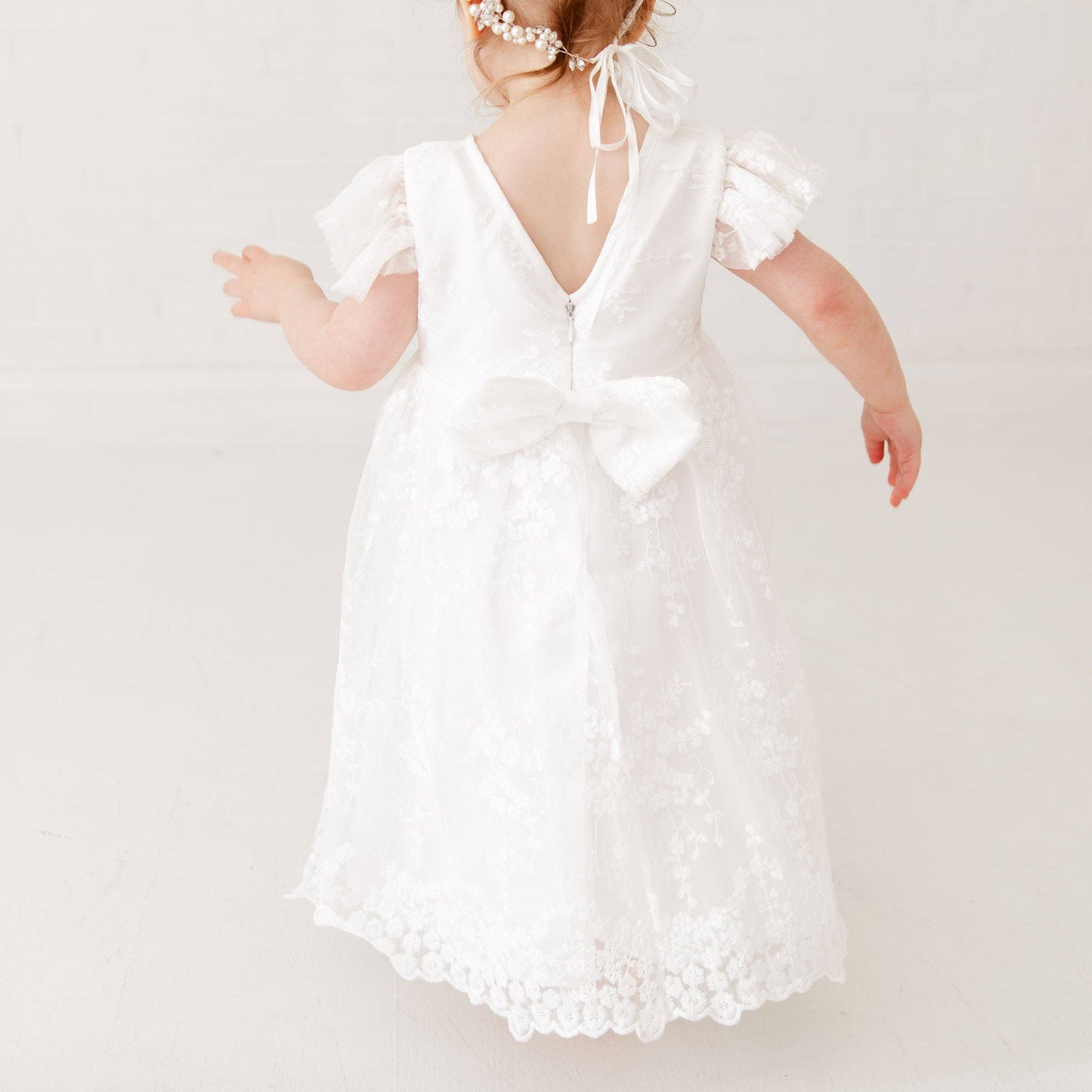 Nicolette's Couture The Phoebe Christening Gown