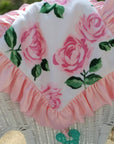 Pink Roses Teether Blanket