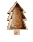 Large Christmas tree wood bowl