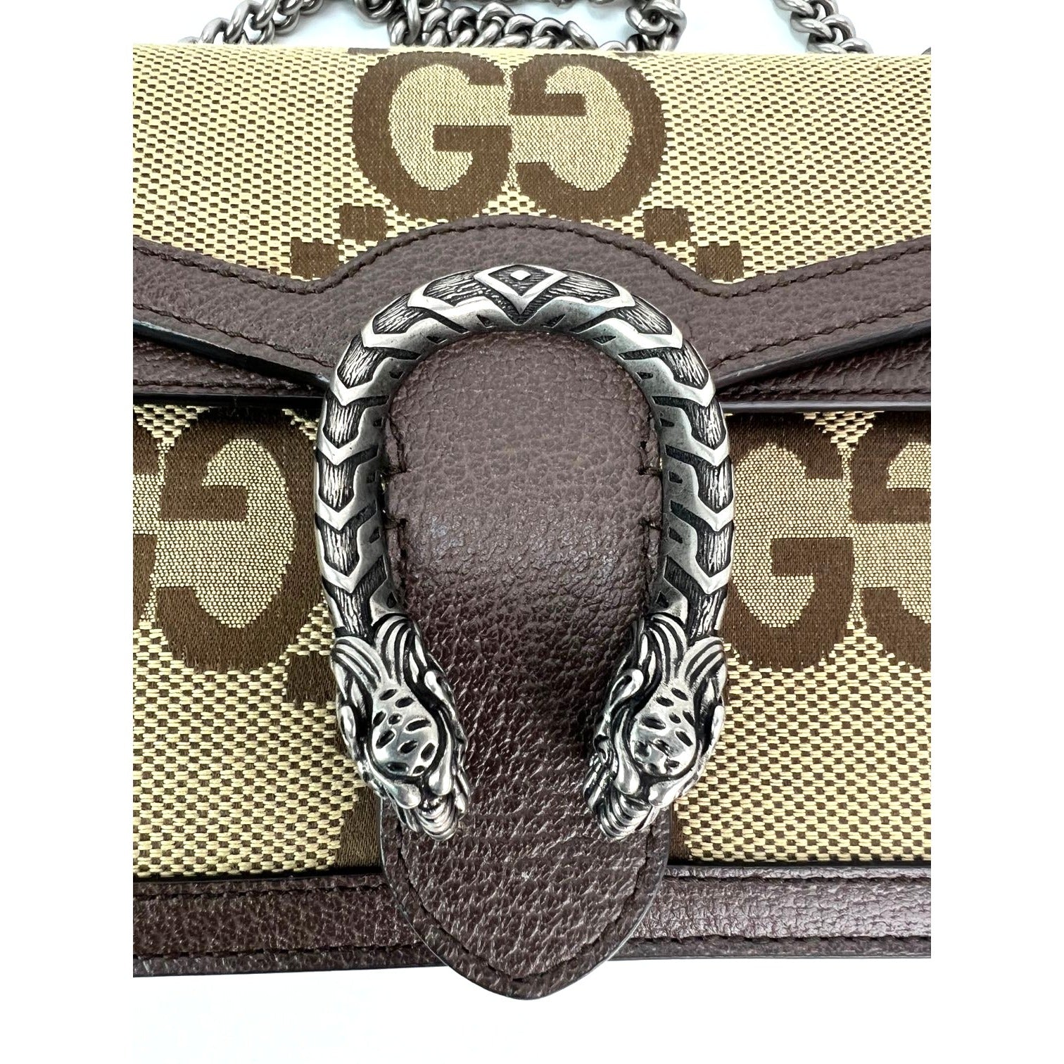 Gucci Dionysus Small Jumbo GG Canvas Beige Shoulder Bag