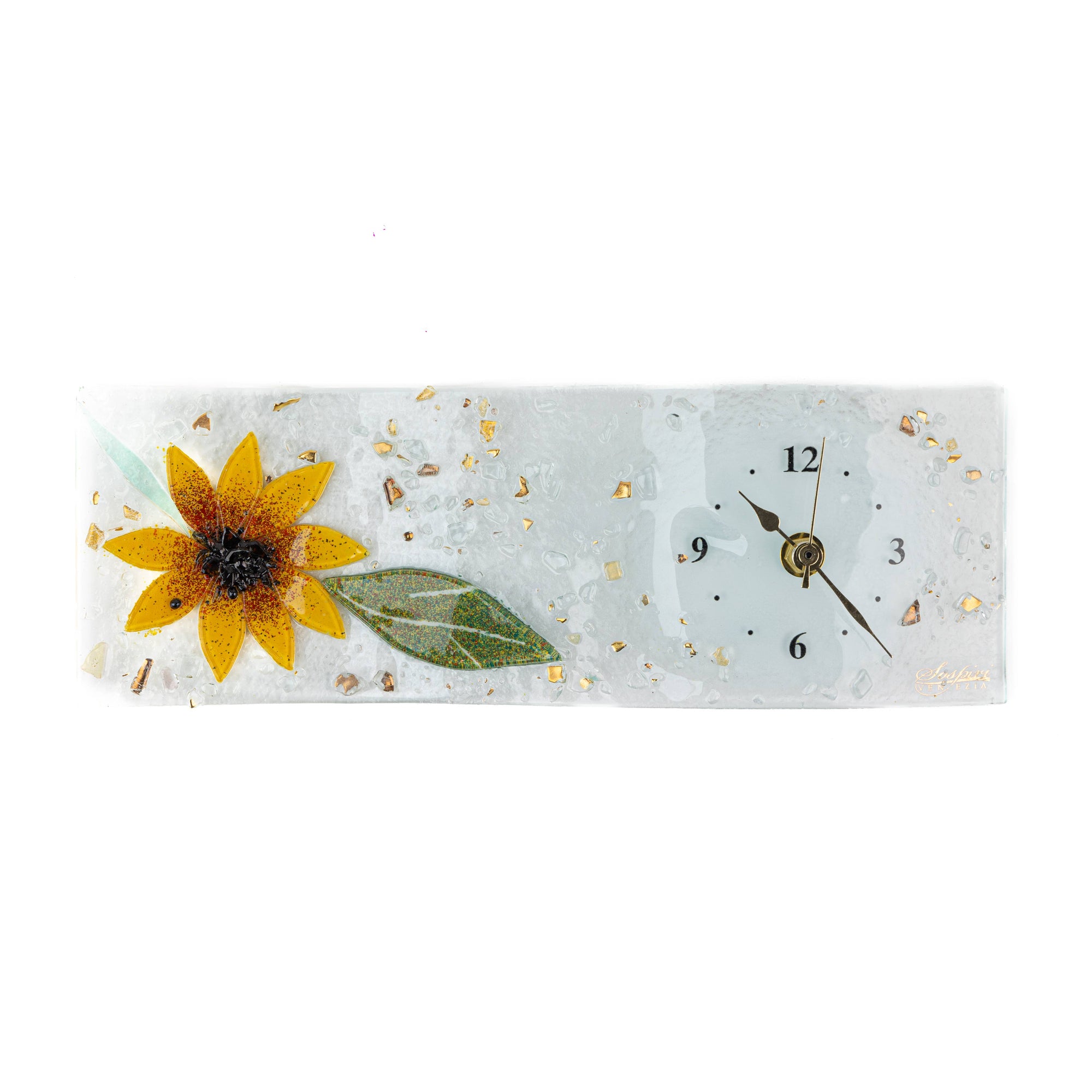 GIRASOLE Floral Table Clock cm 30x10
