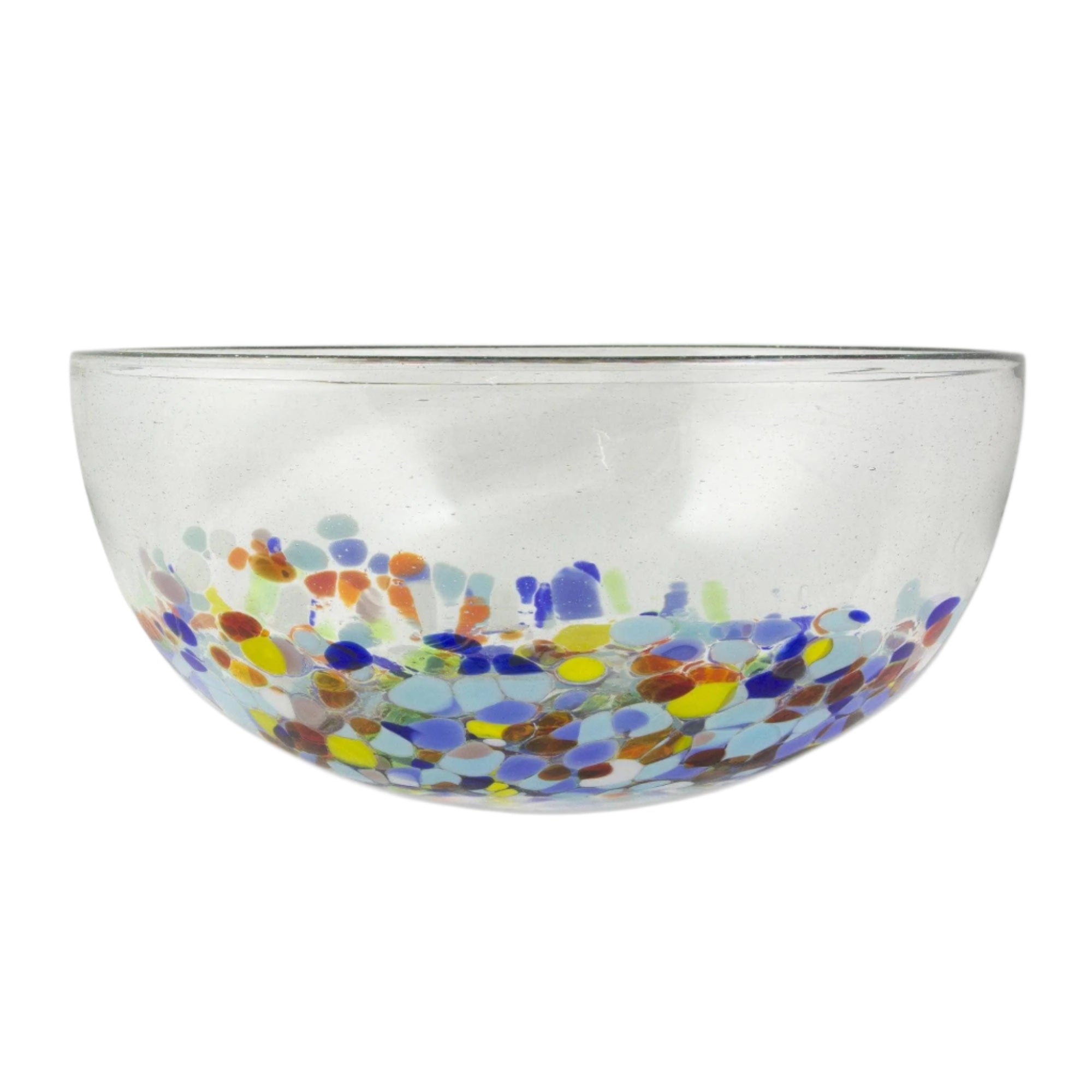 NOVICA Confetti Festival Blown Glass Serving Bowl